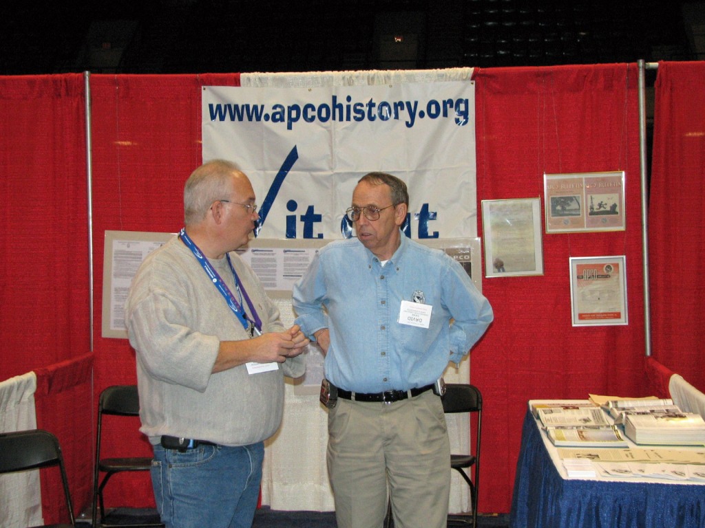David Swan - APCO History booth - IPSTA Conference 2005 